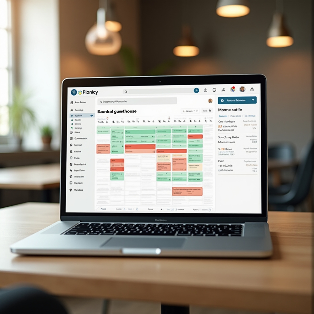 Dashboard software gestionare rezervări pensiune